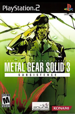 Metal Gear Solid 3 Subsistence PS2 BOX ART Premium POSTER MADE IN USA - PS2202 • $13.48