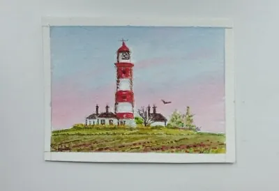 Aceo Original Happisburgh Lighthouse  • £1.50