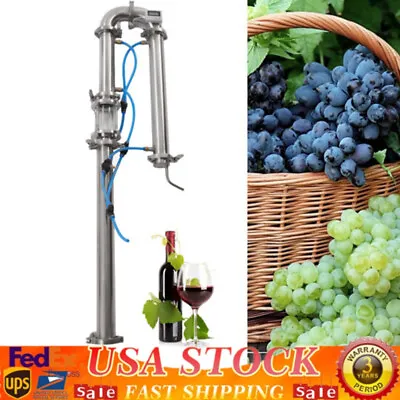 2 Inch Stainless Still Moonshine Reflux Distilling Column Brew Wine Making Tool • $163