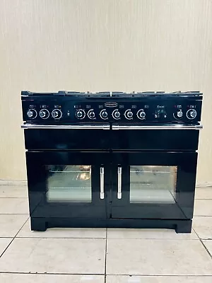 Rangemaster EXCEL 110 Black & Chrome Dual Fuel Range Cooker With Hotplate • £1250