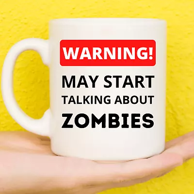 Warning Zombies Mug | Zombie Terrier Gifts | Gifts For Zombie Lovers | Birthday  • £11.99