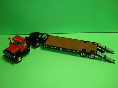 TEXACO 1st GEAR PIPELINE Series #8 MACK R-MODEL Truck With Lowboy Trailer MIB • $129.95