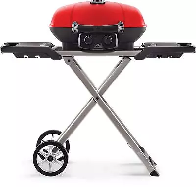 Napoleon TravelQ 285 Freestanding Portable Gas BBQ Grill Cart Griddle High Lid • $279.95