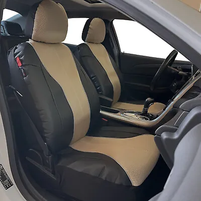 $86.89 • Buy Car Seat Covers For Mitsubishi Triton Dual Cab MQ MR ML MN Leather Gold Black