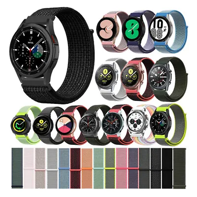 Woven Nylon Sport Loop Watch Band Strap For Samsung Galaxy Watch 4 Gear S3 Sport • $9.99