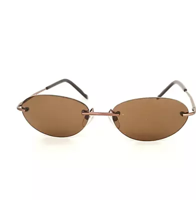 ALAIN AFFLELOU POLARIZED Rimless SUNGLASSES MADE IN FRANCE NEW 55-16-135 • $69