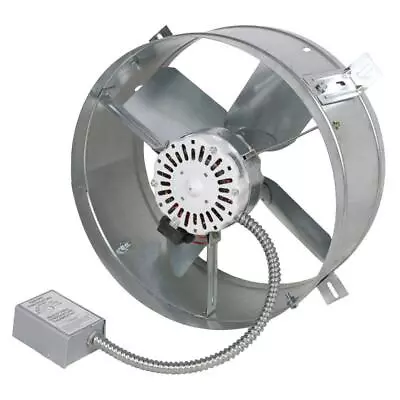 Attic Roof Fan Exhaust Vent Electric Ventilation Thermostat Gable Mount Steel • $99.68