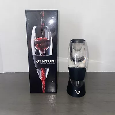 VINTURI Red Wine Aerator Pourer Decanter With Stand Pre-owned R1 • $9.99