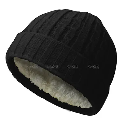 Mini Short Fisherman Beanie Hat Ribbed Docker Winter Warm Knitted Skull Cap Cuff • $8.95