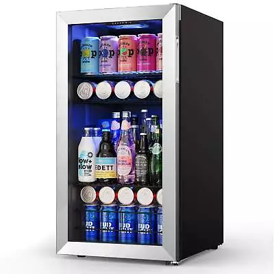 Yeego Beverage Refrigerator And Cooler 120 Cans Mini Beer Fridge Bar • $309.99