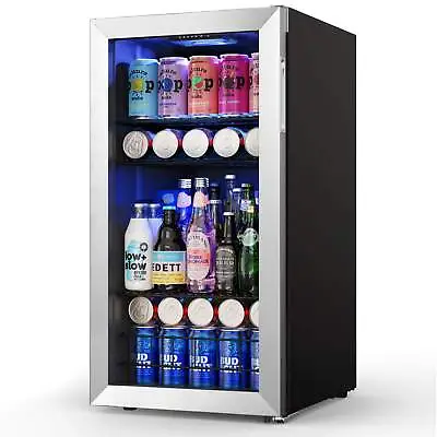 Yeego Beverage Refrigerator And Cooler 120 Cans Mini Fridge Beer Mini Bar • $320.99