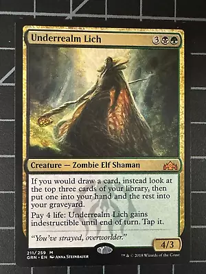 Underrealm Lich 211 Guilds Of Ravnica MTG NM+ Never Played • $4.50