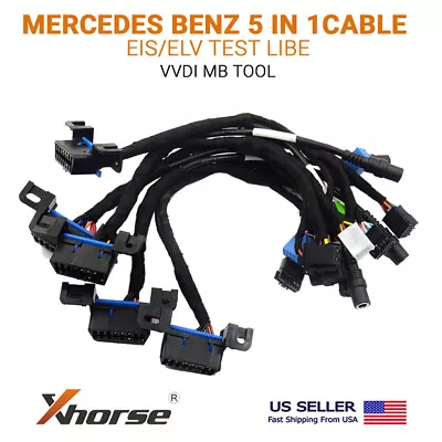 Mercedes Benz 5 In 1 Cables EIS/ELV Test Line For Xhorse VVDI MB TOOL XDMB13EN • $84.95