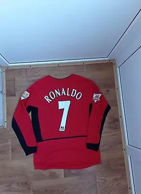 Ronaldo Men's Manchester United 2003/2004 Soccer Football Shirt Jersey Size L • $99.99