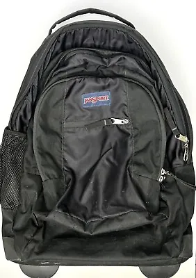 JanSport Driver 8 Core Series Wheeled Backpack Carryon Roller TN89 Black • £62.69