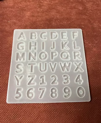 Alphabet & Numbers Resin Mold Crafters Keychains Mini Soaps 1” Each • $9.98