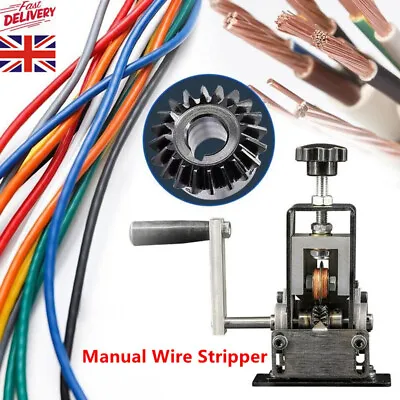 Manual Wire Stripping Machine Cables Scrap Recycle Alloy Steel Cable • £28.50