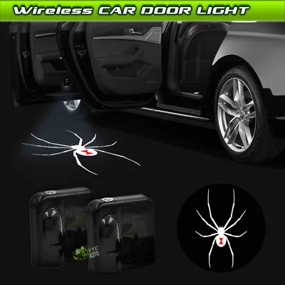 $17.74 • Buy Wireless Black Widow Car Door Courtesy Ghost Shadow Projector Light Universal