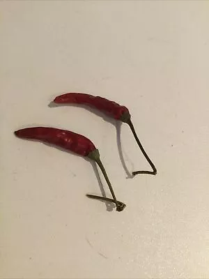 5 Capsicum Chilli Pepper Seeds - Demon Red Very Hot - London Seller • £4.99