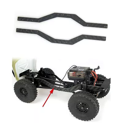 2X 1/24 Carbon Fiber Chassis Frame Rails For SCX24 90081 RC Rock Crawler Upgrade • $20