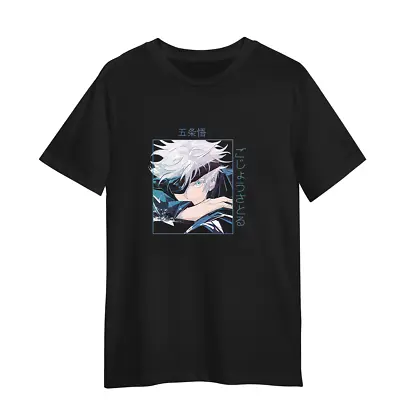 Anime Jujutsu Kaisen Satoru Gojo T-shirt Japanese Manga Gift Kids Adult Tee • £15.99