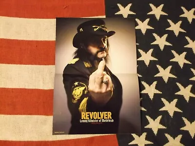 Lemmy Kilmister Motorhead Poster From Revolver Magazine Double Sided Rare! • $20