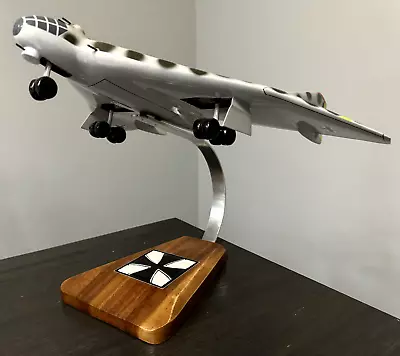 NAZI - German Reich Plane Mahogany Wood Scale Model Desk Aircraft Prototype RARE • $129.99