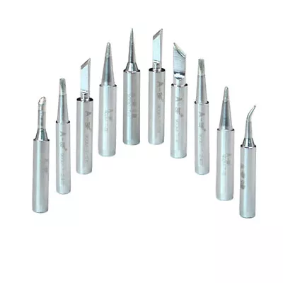 10pcs 900M-T Soldering Iron Tips Silver U8P93431 • £5.94