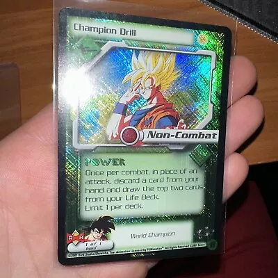 Dbz Ccg Dragon Ball Z Champion Drill Sz3 Uber Ultra Rare Score • $1499.99