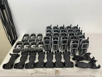 Lot Of 29 - Motorola Nextel I355 Cell Phones W/ 9 Belt Clip Holsters - FOR PARTS • $249