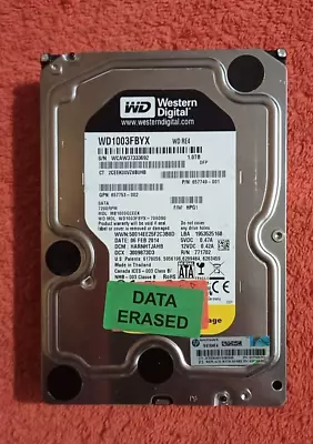 1TB WD Black WD1003FBYZ Internal 3.5  SATA III SATA3 HDDs Hard Disk Drive 1000GB • £11.90