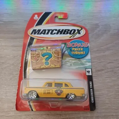 Matchbox 1/64 Diecast Bonus Prize Inside Yellow Checker Taxi • $3.40