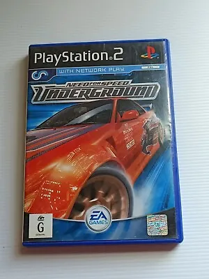 Need For Speed Underground PlayStation 2 PS2 Complete With Manual. Pal • $19.95