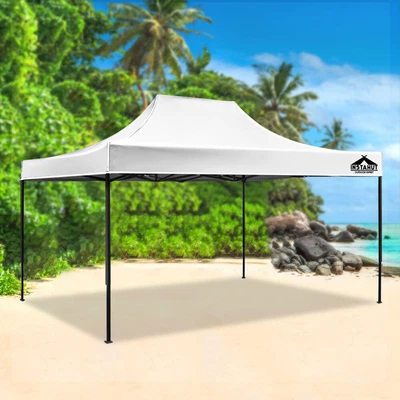 $151.38 • Buy Instahut Gazebo Pop Up Marquee 3x4.5 Outdoor Tent Folding Wedding Gazebos White