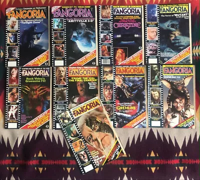 Fangoria Magazine Lot Of 9. October 1983 - November 1984. Vintage • $39