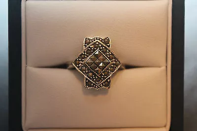 New Sterling Silver Marcasites Ring SZ 6 7 8 • $7.99