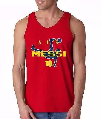$14.99 • Buy RED Lionel Messi FC Barcelona  Air Messi  Jersey Shirt TANK-TOP
