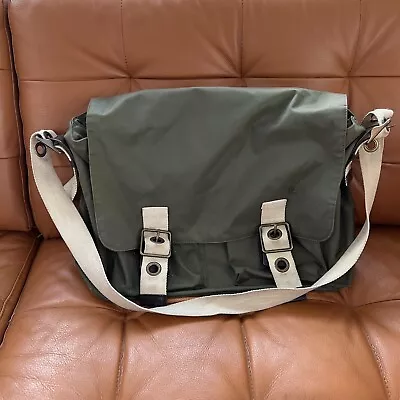 Gap Messenger Shoulder Green Adjustable Strap Laptop Travel Retro 16x13 • $22.95