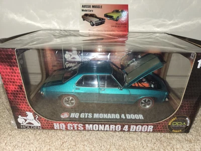 $99.95 • Buy 1:24 DDA Holden HQ GTS 308 Monaro Sedan In Turquoise Green / White Stripes
