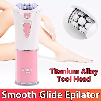 Smooth Glide Epilator LED Light  For Women Face - Body And Facial Hair Removal • $16.79