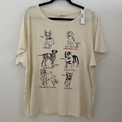 J. Crew NYC Dogs Tee Shirt Size 3X • $31