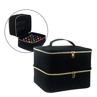 Nail Polish Carrying Case Bag Professional Container For Makeup Varnish • £20.78