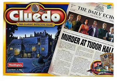 Vintage 2000 Waddingtons Cluedo The Classic Detective Board Game (8+) ~ Complete • £13.90
