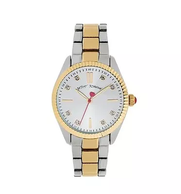 $42.99 • Buy Betsey Johnson Womens Two-Tone Bracelet Watch 36mm BJ00441-04 NO BOX