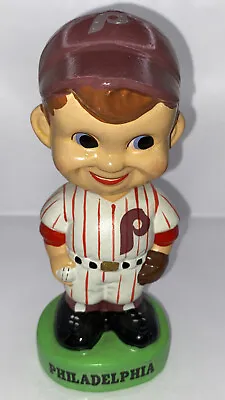 Vtg 1980’s Philadelphia Phillies Baseball Sports Nodder Bobble Head 7.5” X 3.25” • $89.99