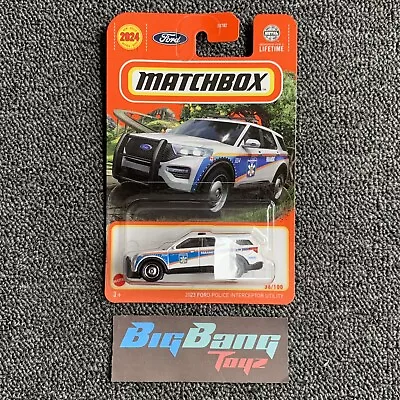 Matchbox 2023 Ford Police Interceptor Utility #36 Basic Mainline 2024 Case G New • $4.99