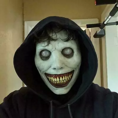 $12.99 • Buy Horror Scary Exorcist Face Mask Demon Smile For Halloween Cosplay Party Costume