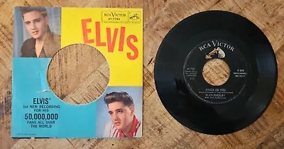 Elvis Presley-Stuck On You-Fame & Fortune-RCA 47-7740-Vintage 1960 Pic Slv 45!! • $4.99