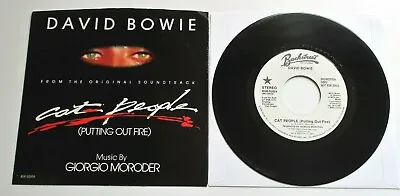 David Bowie - Cat People USA 1982 Backstreet Records Promotional 7  Single P/S • £24.99