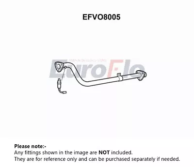 Exhaust Pipe Fits VOLVO 940 MK2 2.3 Front 91 To 98 EuroFlo Quality Guaranteed • $54.32